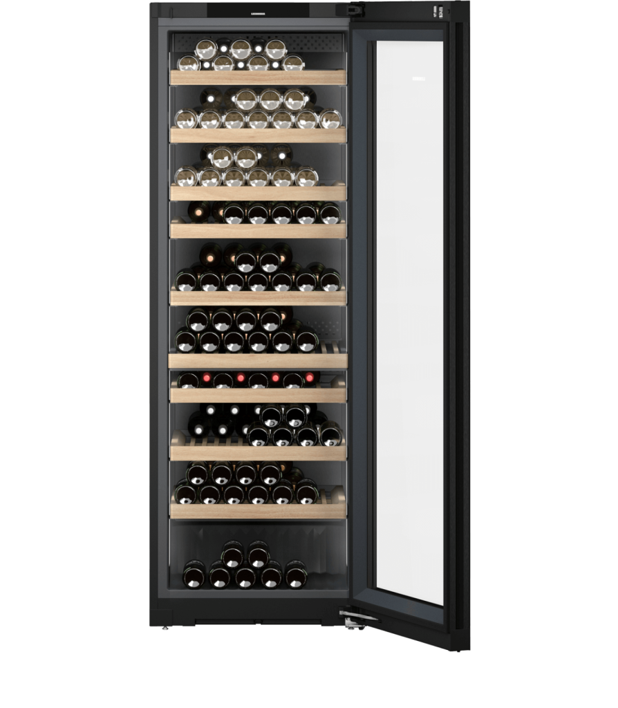 Liebherr Wijnklimaatkast Vinidor Selection met zwarte glasdeur WPgbi 7472