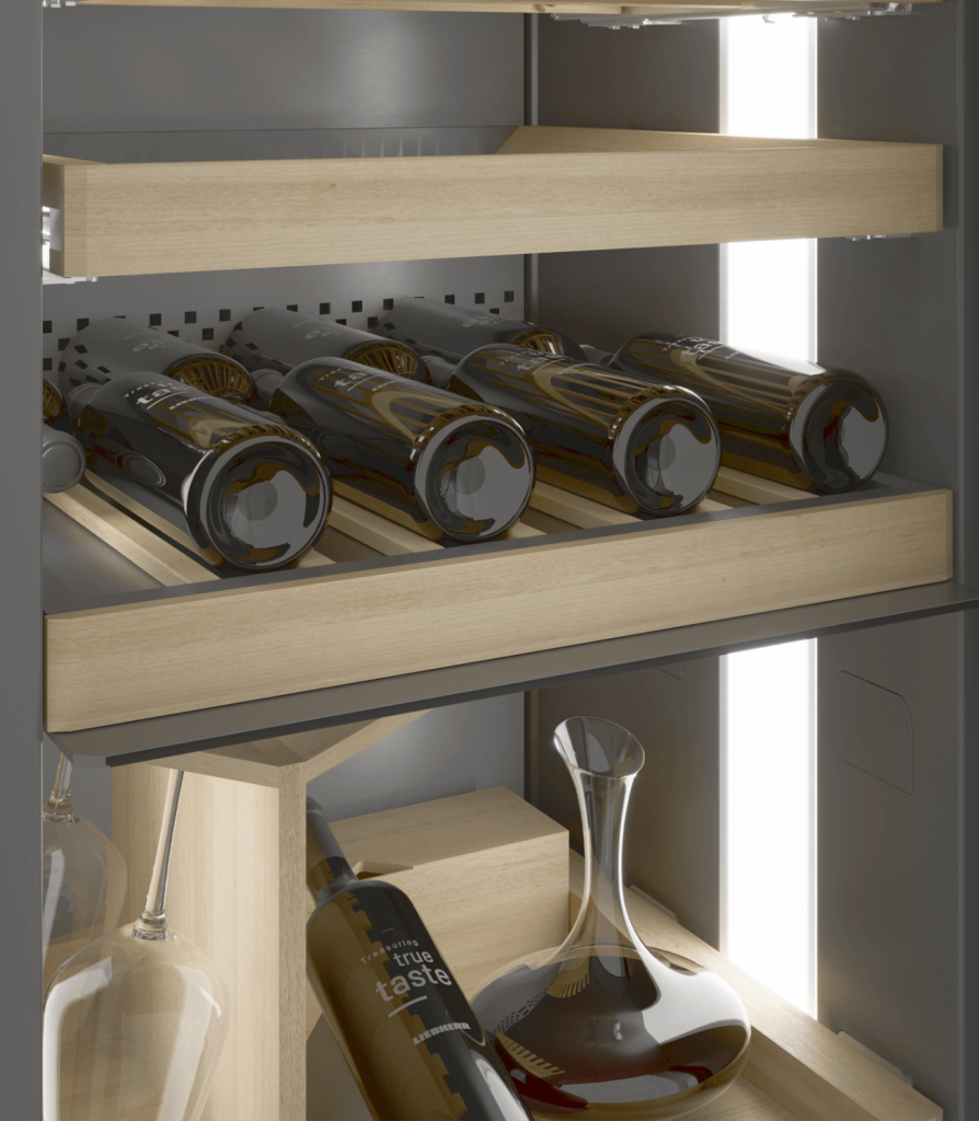 Liebherr Wijnklimaatkast Vinidor Selection met zwarte glasdeur WPgbi 5283
