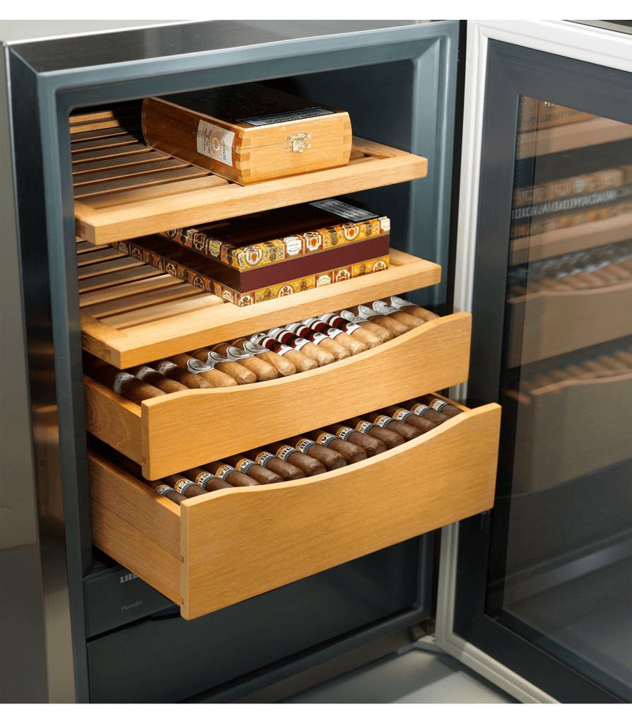 Liebherr Humidor rvs met glasdeur ZKes 453