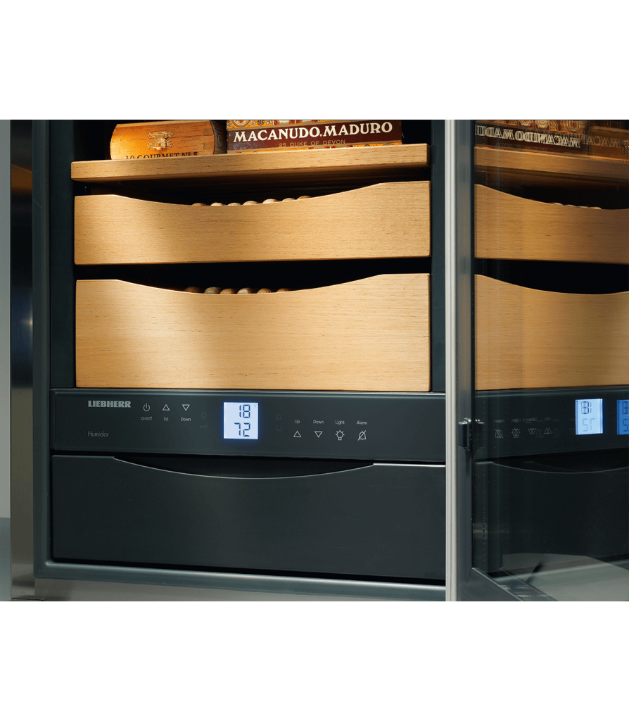 Liebherr Humidor rvs met glasdeur ZKes 453